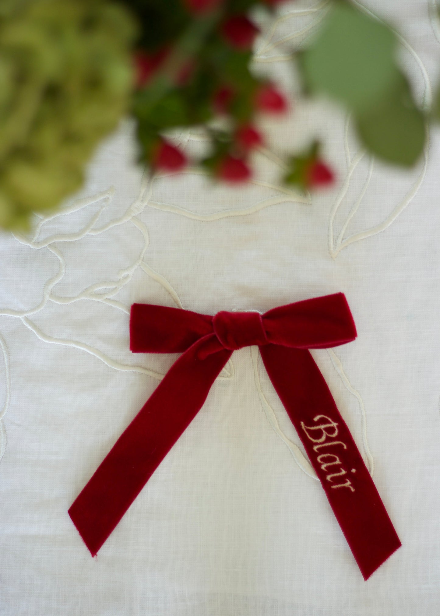 Noel Monogram Bow