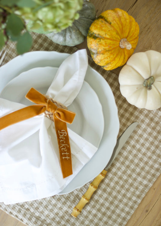 Harvest Monogram Bow