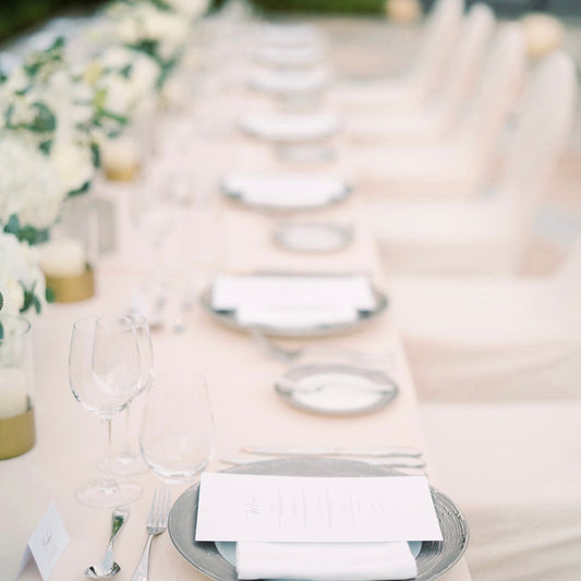 Monogram Wedding Napkins - Kamelya Living 