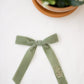 Sage Monogram Bow