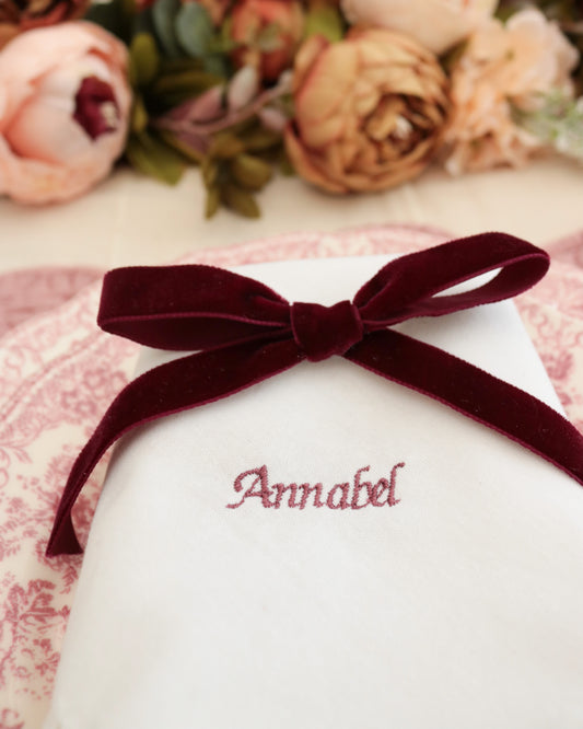 Classic Bespoke Monogram Napkin